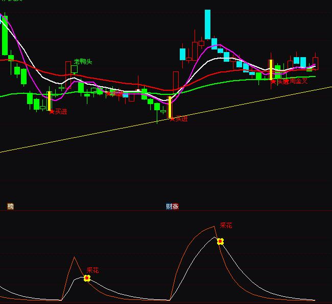 通達(dá)信富貴花開(kāi)波段買賣指標(biāo)公式